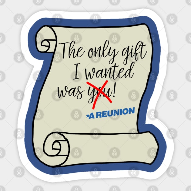 REUUUUNIIIIIOOOON! Sticker by Girl Were You Alone Podcast